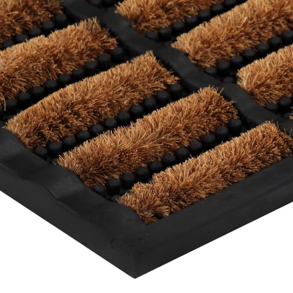 Dörrmatta rektangulär 40x60 cm gummi och kokos