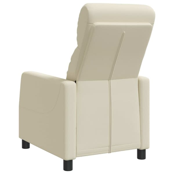 Recliner Gräddvit Konstläder