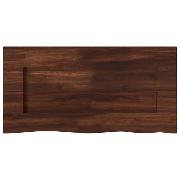 Rektangulärt Bordsskiva 90 x 50 x 3,5 cm Rektangulär Mörkbrun