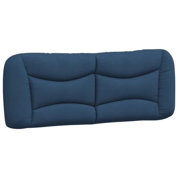 Bed Frame without Mattress "Hvar" Blue 140x190 cm Fabric