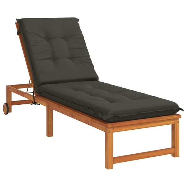 Solstol Kudde GEMERT 100% Polyester Antracit 190 x 60 x 9 cm