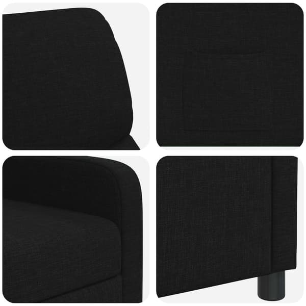 Recliner Svart Tyg