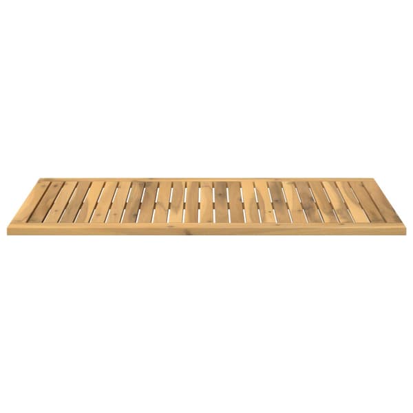 Bordsskiva 100,5 x 49 x 2 cm Rektangulär Massivt Akaciaträ Vit