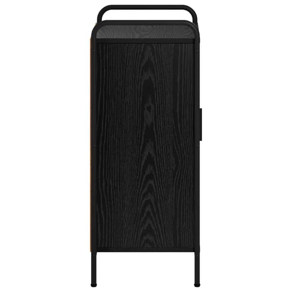 Sideboard Svart ek 97 x 33 x 81 cm Konstruerat trä