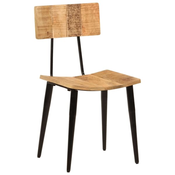 Matstolar 2 st 44x40x80 cm massivt mangoträ