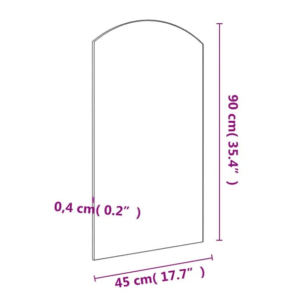 Spegel 90x45 cm glas