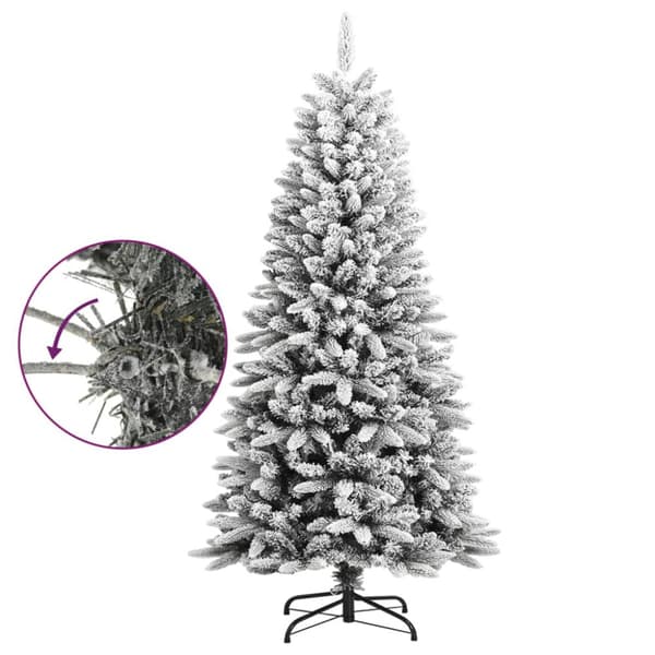 Plastgran med snö 120 cm PVC&PE