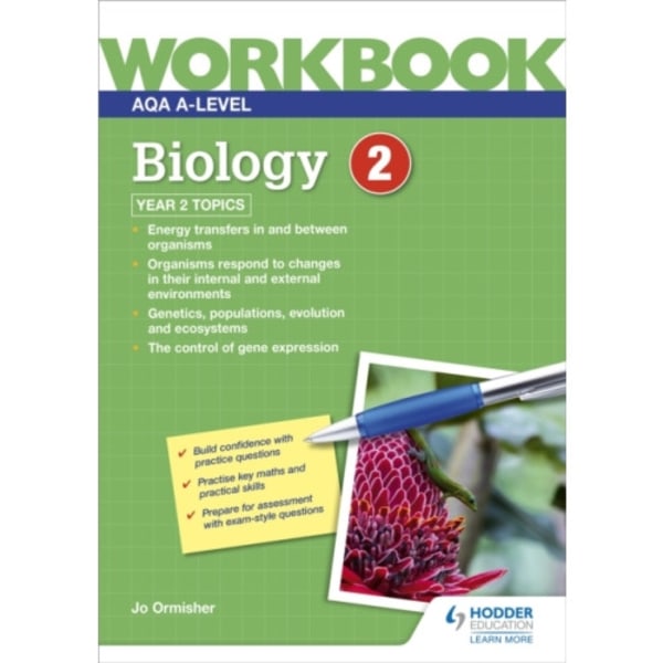 AQA A-level Biology Workbook 2 (häftad, eng)