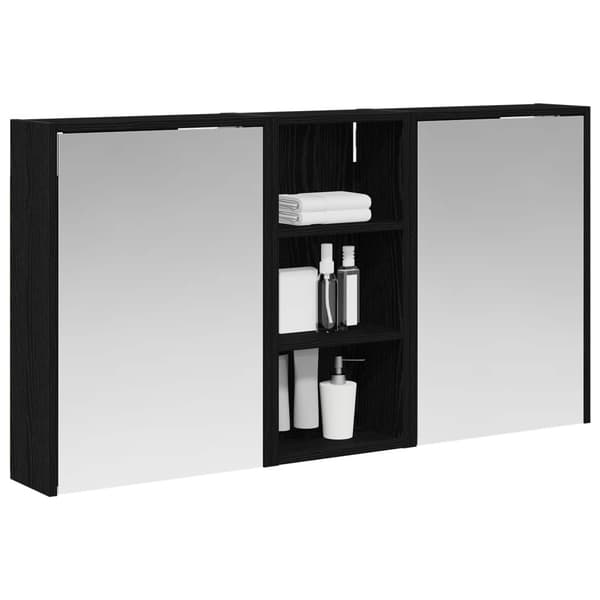 Badrumsskåpsset 3 st 116 x 16 x 62,5 cm Konstruerat trä