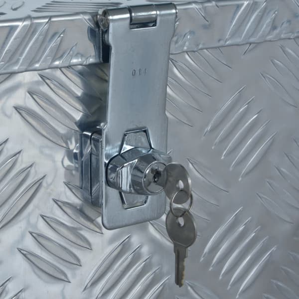 Aluminiumlåda 610x430x455 mm silver