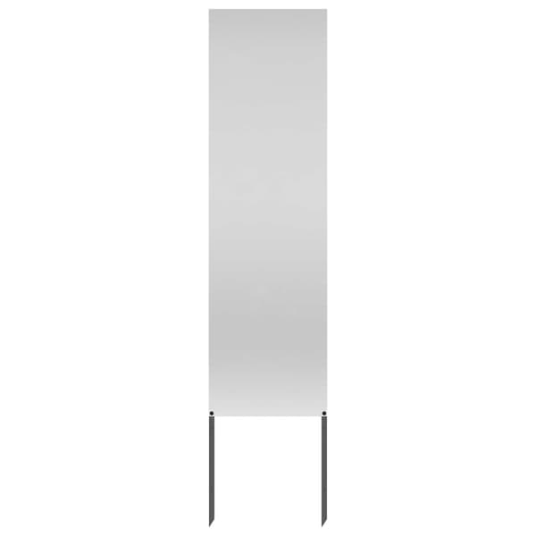 Trädgårds integritetsskärm Silver 32 x 140 cm Galvaniserat stål