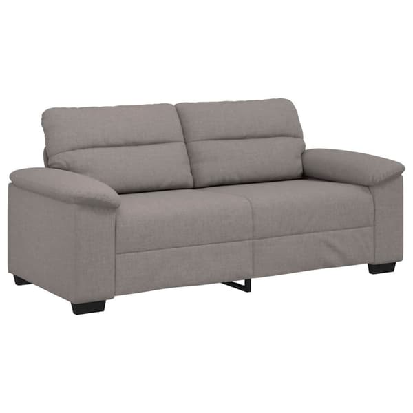 2-sitssoffa taupe 180x81x84 cm tyg