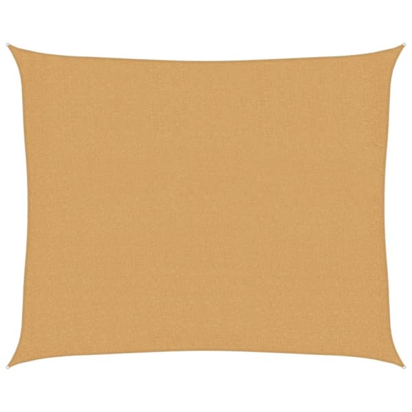 Solsegel 160 g/m² rektangulär sand 2,5x3 m HDPE
