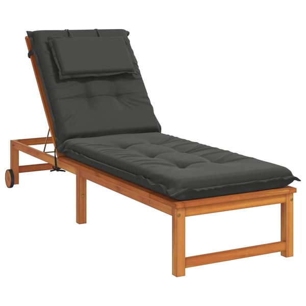 Solstol Kudde GEMERT 100% Polyester Antracit 190 x 60 x 9 cm