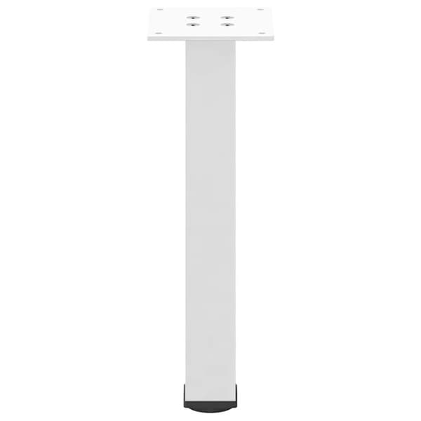 Soffbordsben 4 st vita 42-44 cm stål