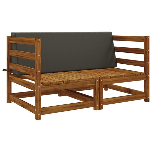 Ryggkudde SOEST 100% Polyester Antracit 120 x 20 x 40 cm