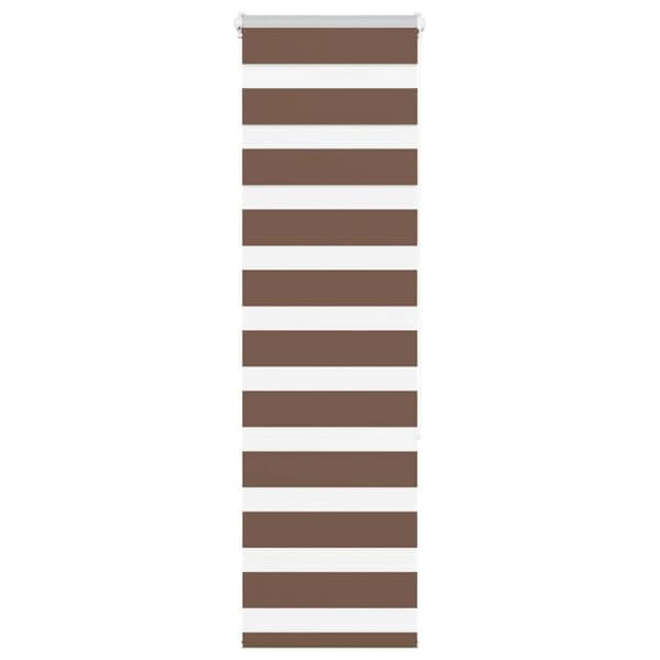 Rullgardin zebra brun 50x150 cm tyg bredd 45,9 cm polyester