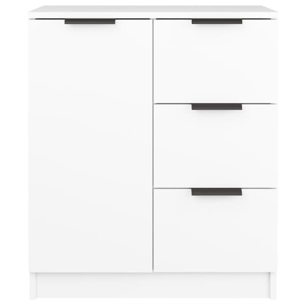 Skänkar 2 st vit 60x30x70 cm konstruerat trä