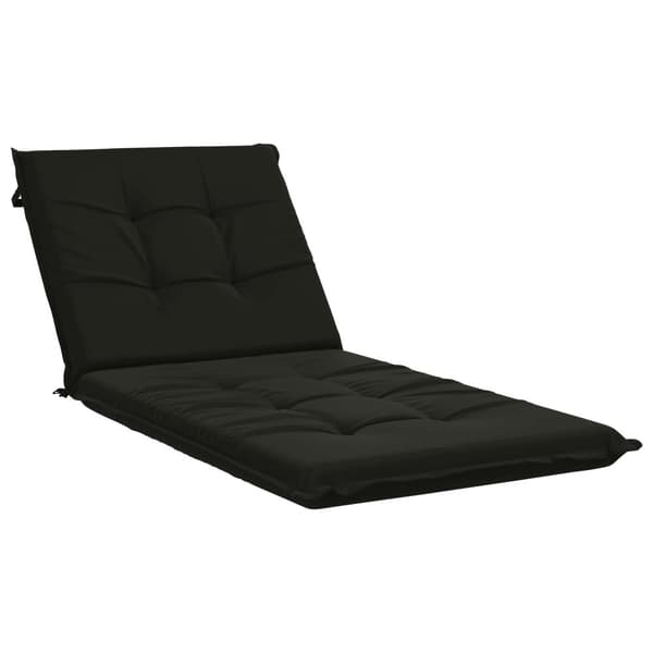 Solstol Kudde GEMERT 100% Polyester Svart 190 x 80 x 9 cm