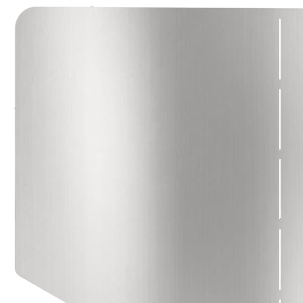 Kant för gräsmatta 4 st 100 x 45 cm Stål Silver