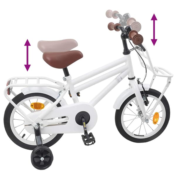 Barncykel 12 Tum för 2-4 åringar Vit
