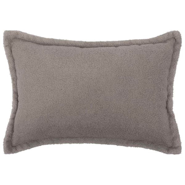 Kuddöverdrag 2 st HOUTEN Ljusgrå 50 x 75 cm Bouclé