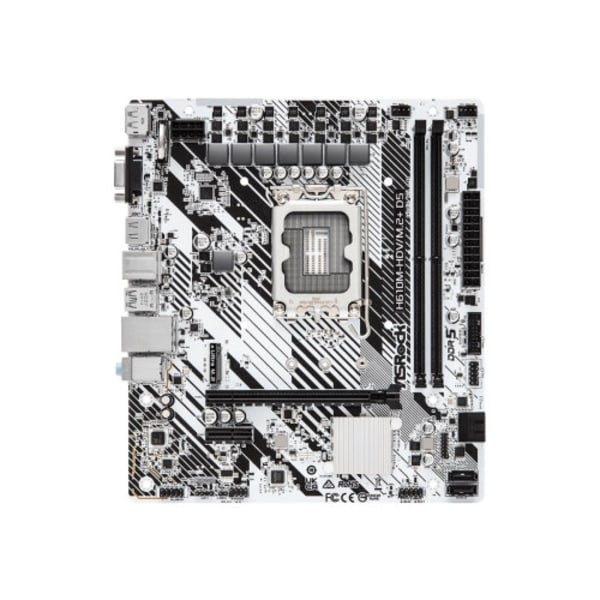 ASRock H610M-HDV/M.2+ D5 - moderkort - micro ATX - LGA1700-uttag - H610
