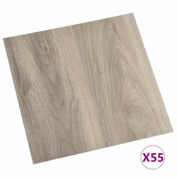 Golvplank 55 pcs Taupe 5,11 m² PVC