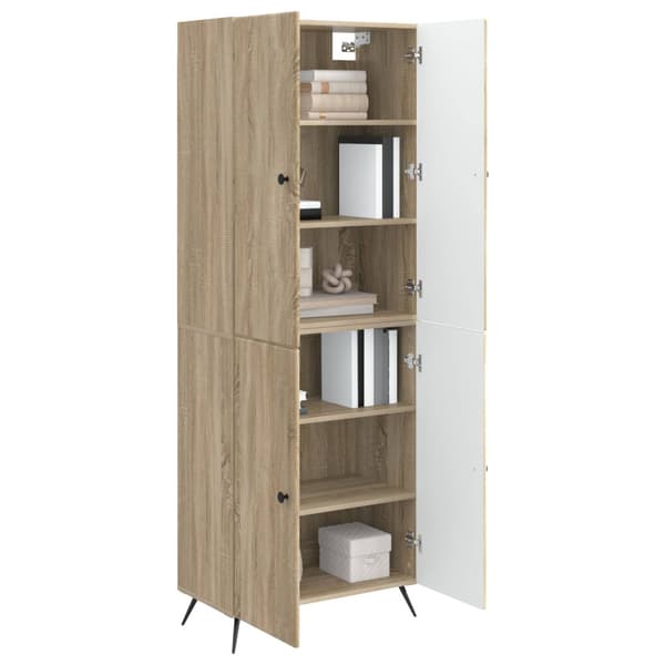 Skåpset 2 pcs Sonoma-ek Konstruerat trä