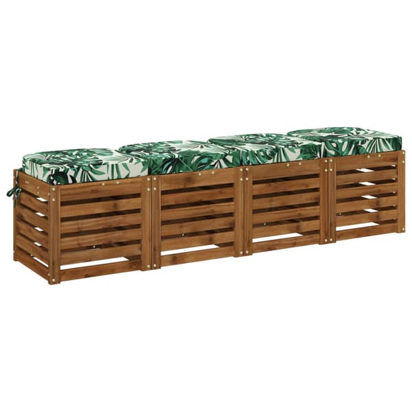 4-delade Sittkuddar SOEST 4 st 100% Polyester Bladmönster
