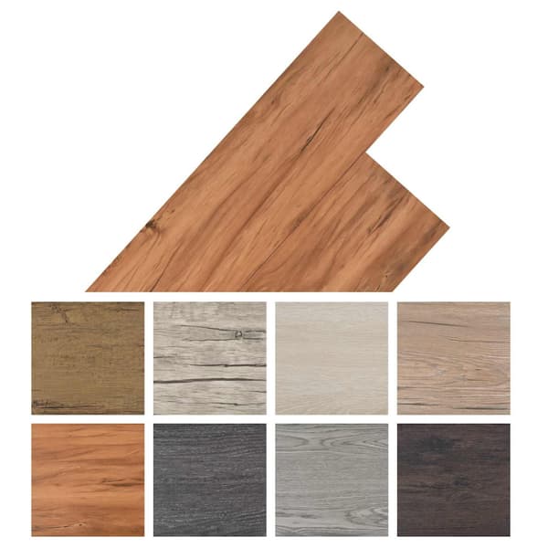 Golvplankor 18 pcs Brun 5,26 m² PVC