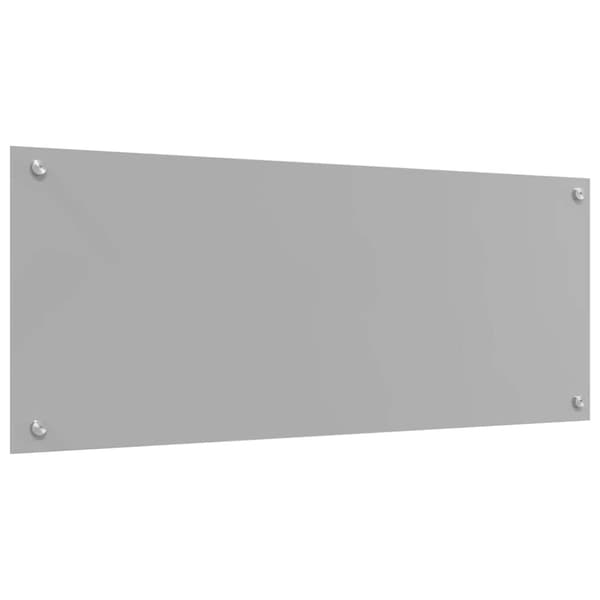 Köksskydd 2 pcs Ljusgrå 100 x 40 cm härdat glas