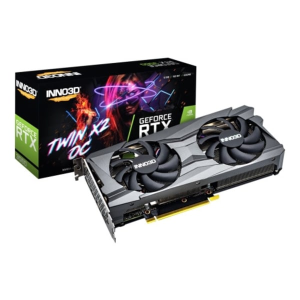 Inno3D GeForce RTX 3060 TWIN X2 OC - grafikkort - GF RTX 3060 - 12 GB Svart
