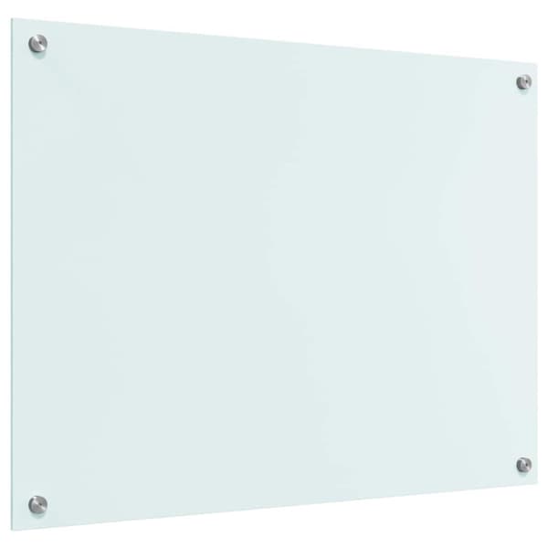 Köksskydd Vit 80 x 60 cm härdat glas
