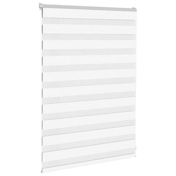 Rullgardin zebra vit 95x100 cm tyg bredd 90,9 cm polyester