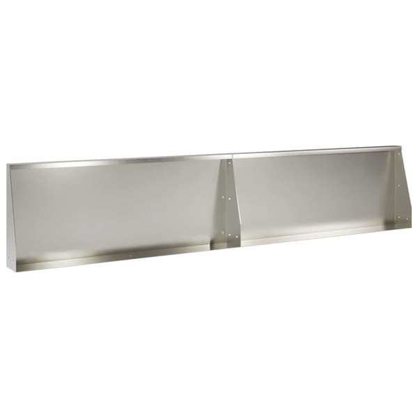 Stödvägg 2 st 100 x 12 x 30 cm Rostfritt stål Silver