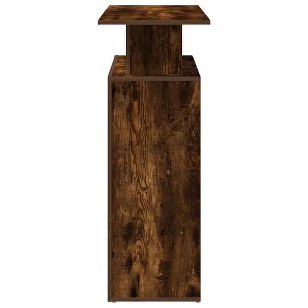 Receptionsdisk rökfärgad ek 100x40x104 cm konstruerat trä