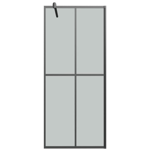Duschvägg 80x195 cm mörkt härdat glas