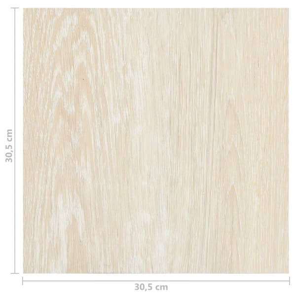 Golvplankor 55 pcs Beige 5,11 m² PVC
