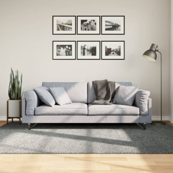 Ryamatta PAMPLONA lång lugg modern grön 160x230 cm