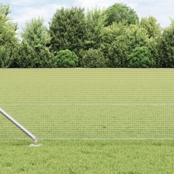 Svetsat Trådstaket med 13 Punkterade Stånger 0.6x50 m Galvaniserat Stål