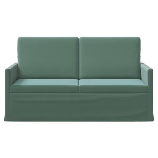 Soffa för 2 personer Havgrön 150 x 81 x 82 cm Sammet (V)
