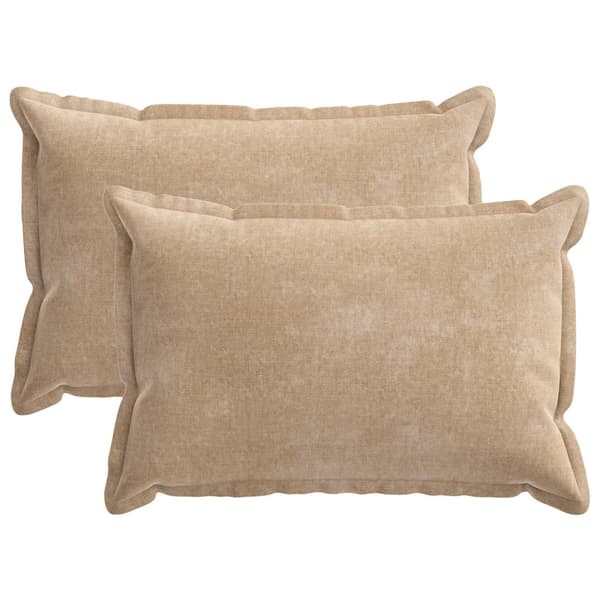 Kuddöverdrag 2 st HOUTEN Taupe 30 x 50 cm Chenilletyg