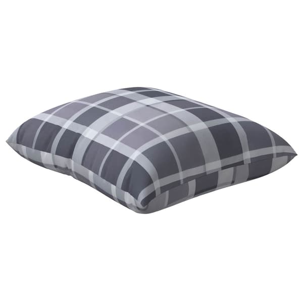 Utomhuskudde Rutig 4 pcs Grå rutigt 60 x 60 cm Tyg