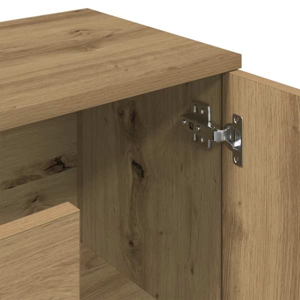 Skänk artisan ek 90x29,5x65 cm konstruerat trä