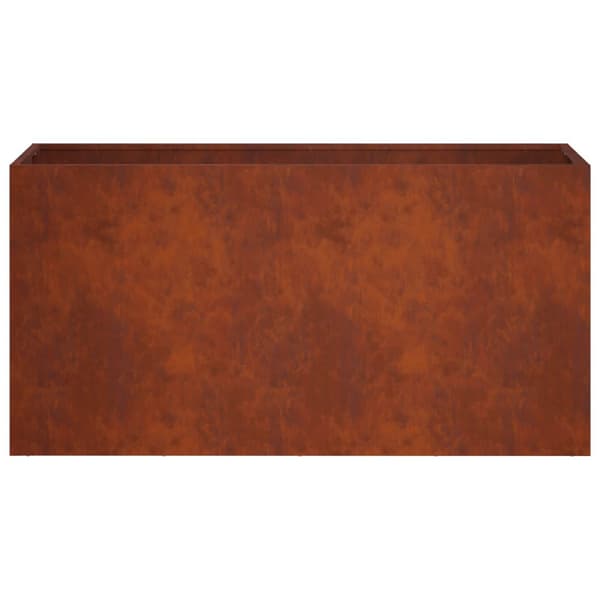 Trädgårdsplanterare Rostig 100 x 30 x 40 cm Väderbeständig stål