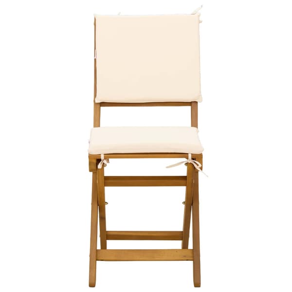 Utemöbler Bistro Stolar 8 pcs Gräddvit 38 x 46 x 85 cm