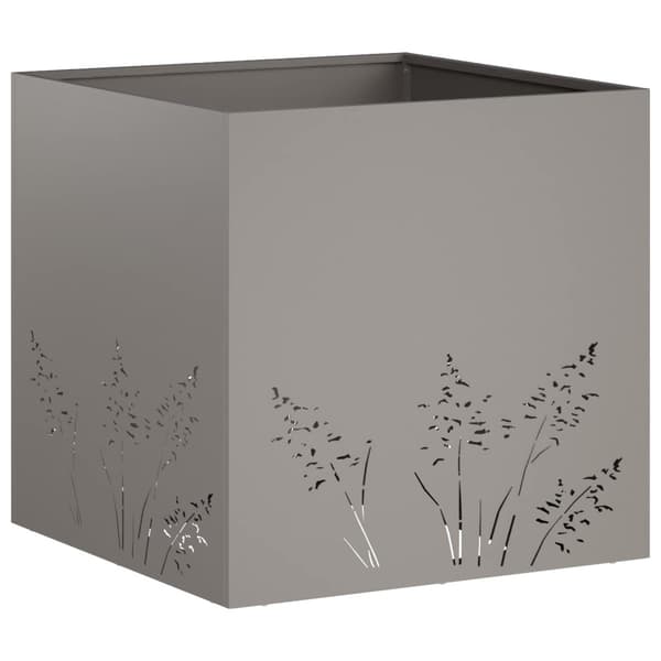 Trädgårdsplanterare 2 st Rostig 50 x 50 x 49 cm