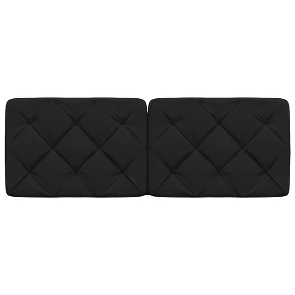 Headboard Cushion Black 120 cm Fabric
