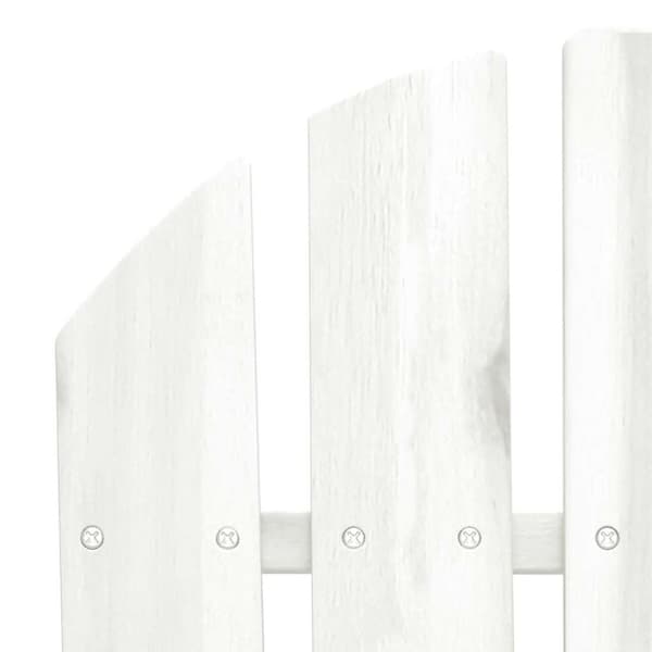 Adirondackstol 2-sits massivt granträ vit